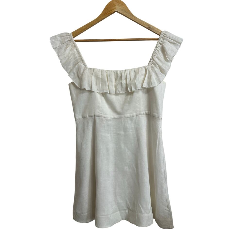 Zimmermann Brighton‎ Ruffle Neck ivory Dress size 3 - Picture 2 of 7